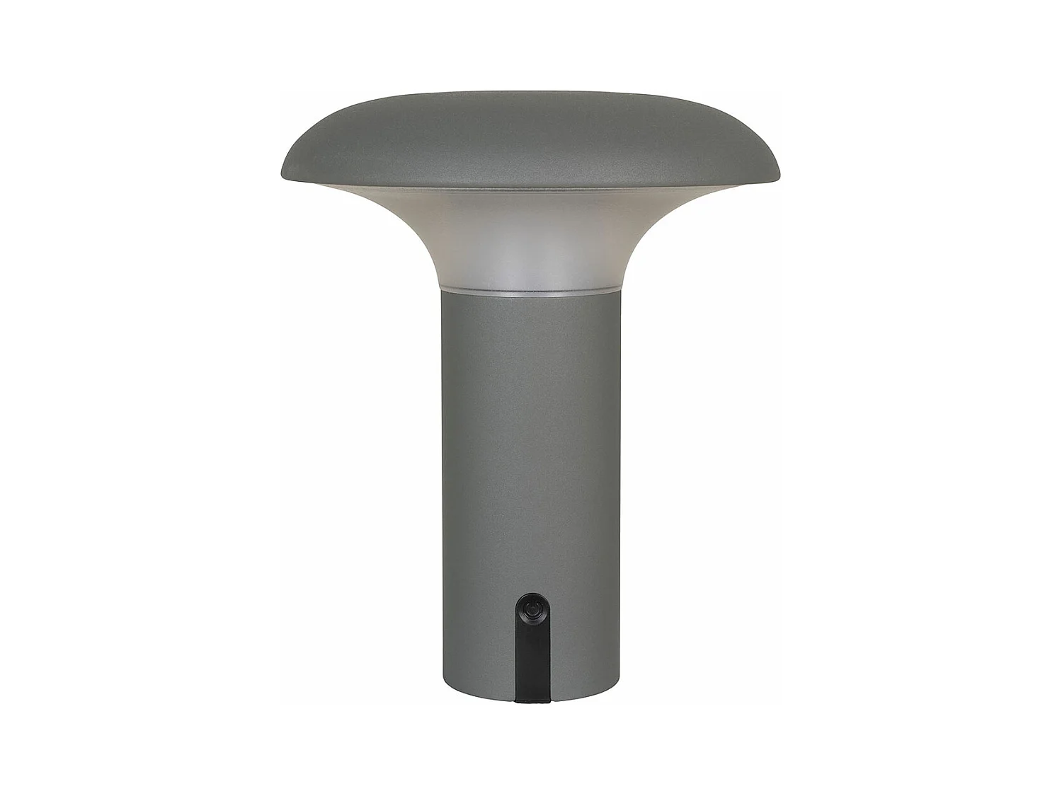 Ramsey lampe extérieure LED rechargeable grise, mate.