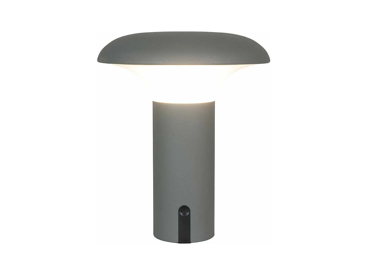 Ramsey lampe extérieure LED rechargeable grise, mate.