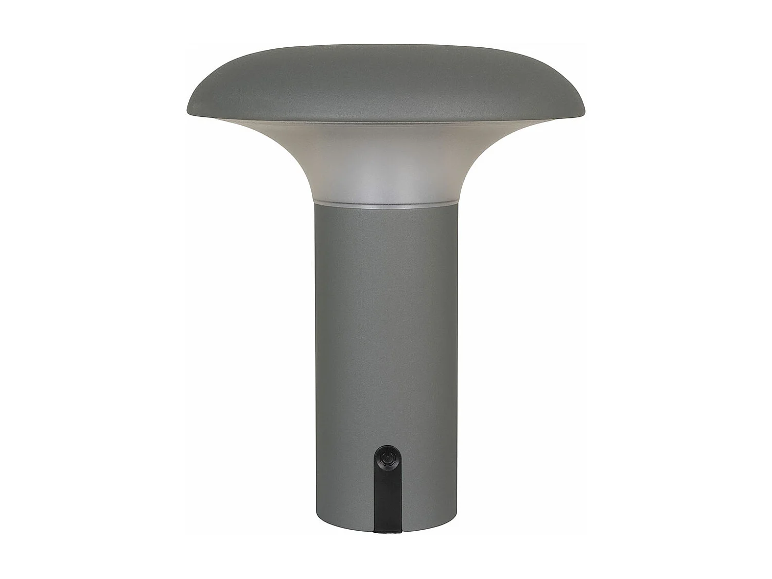 Ramsey lampe extérieure LED rechargeable grise, mate.