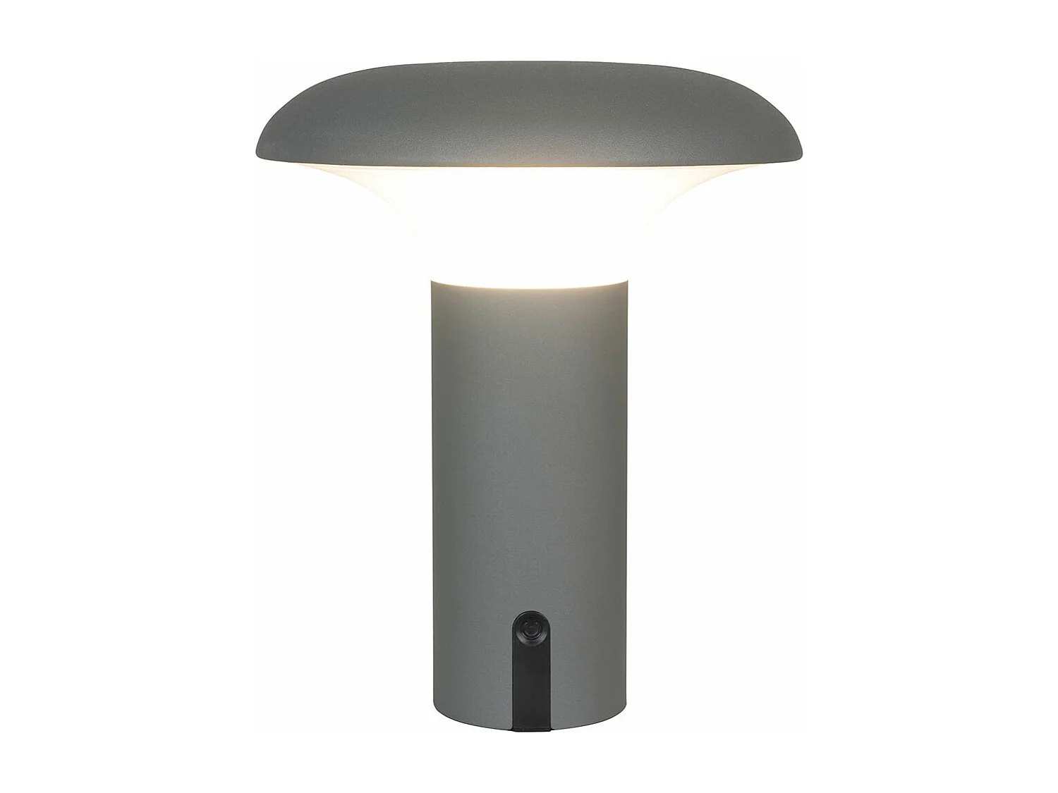 Ramsey lampe extérieure LED rechargeable grise, mate.