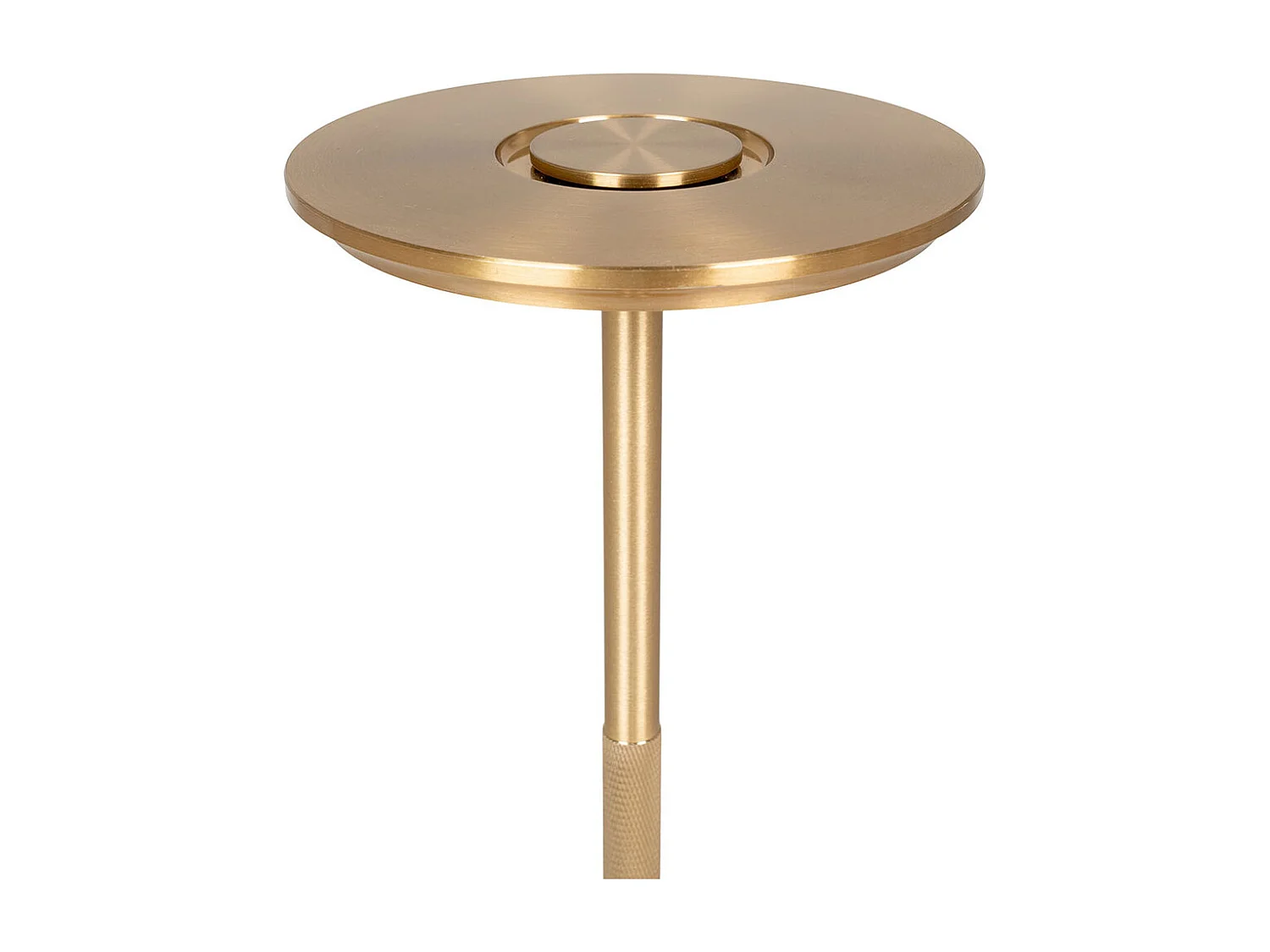 Lyneham Tischlampe LED wiederaufladbar Messing Dekor.