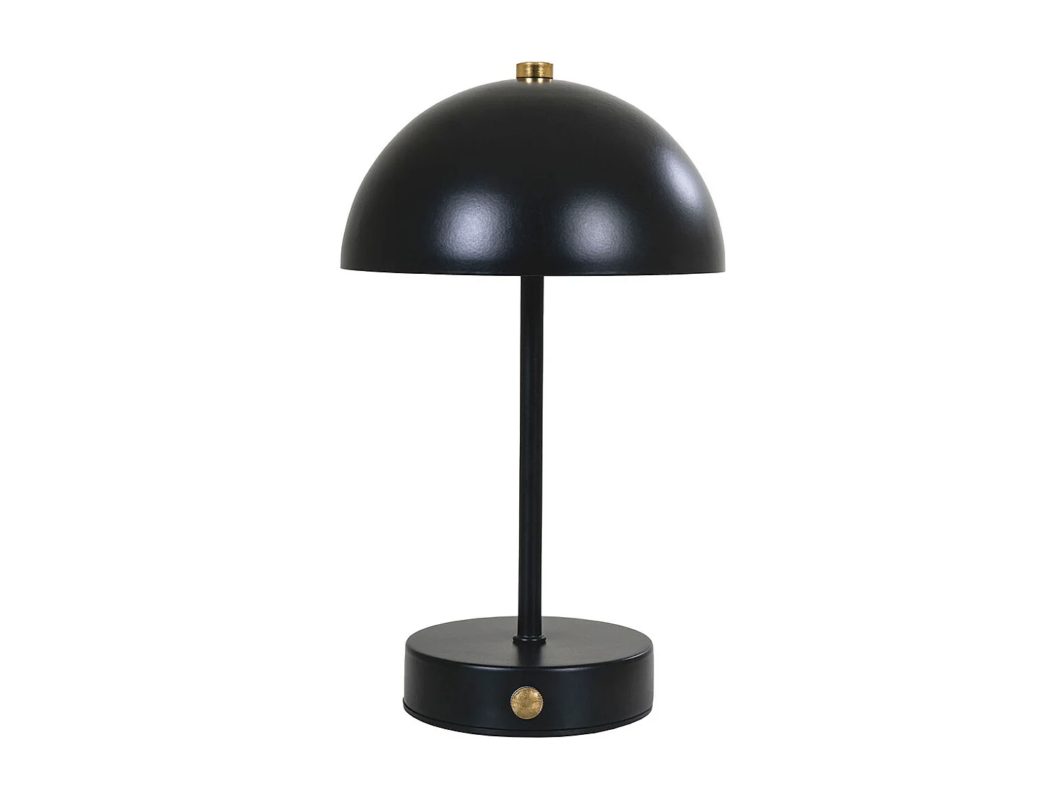 Holt lampe de table LED rechargeable noire.