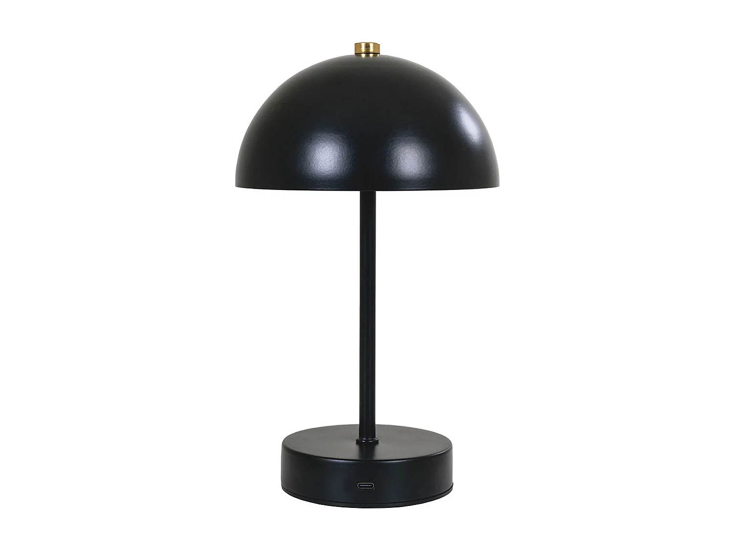 Holt lampe de table LED rechargeable noire.