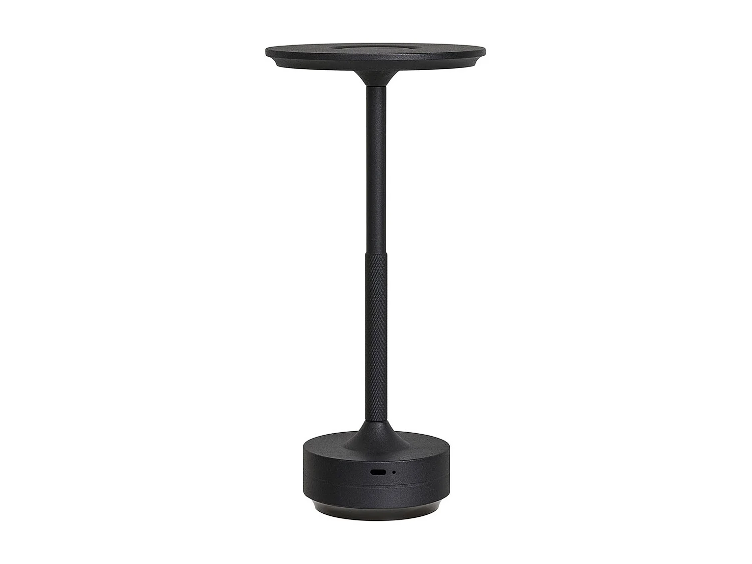 Lampada da tavolo Lyneham LED ricaricabile nera.