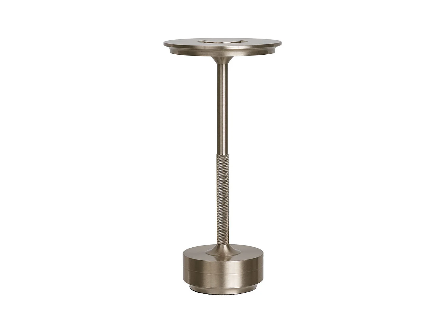 Lyneham lampe de table LED rechargeable décor argent.