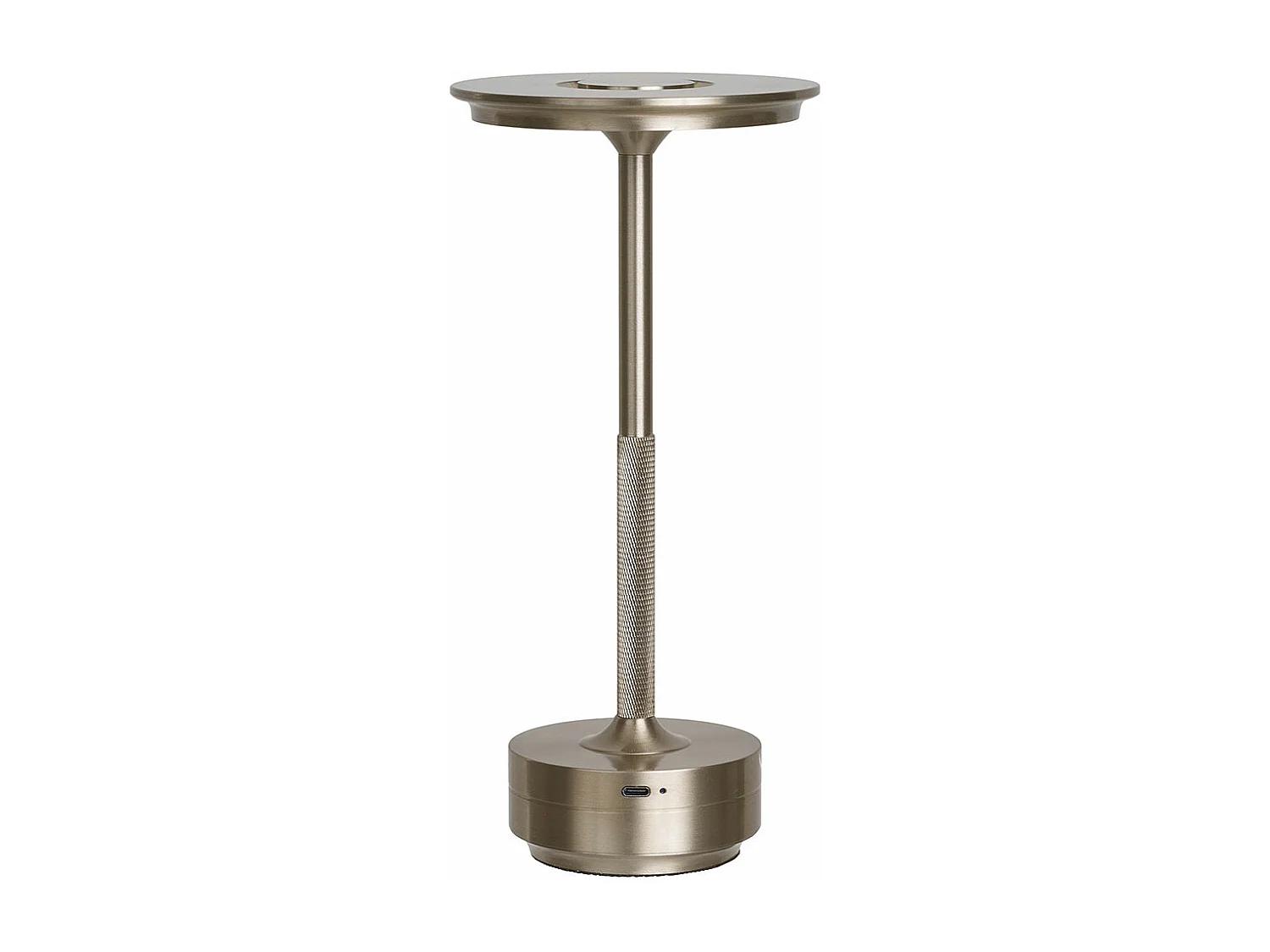 Lyneham lampe de table LED rechargeable décor argent.