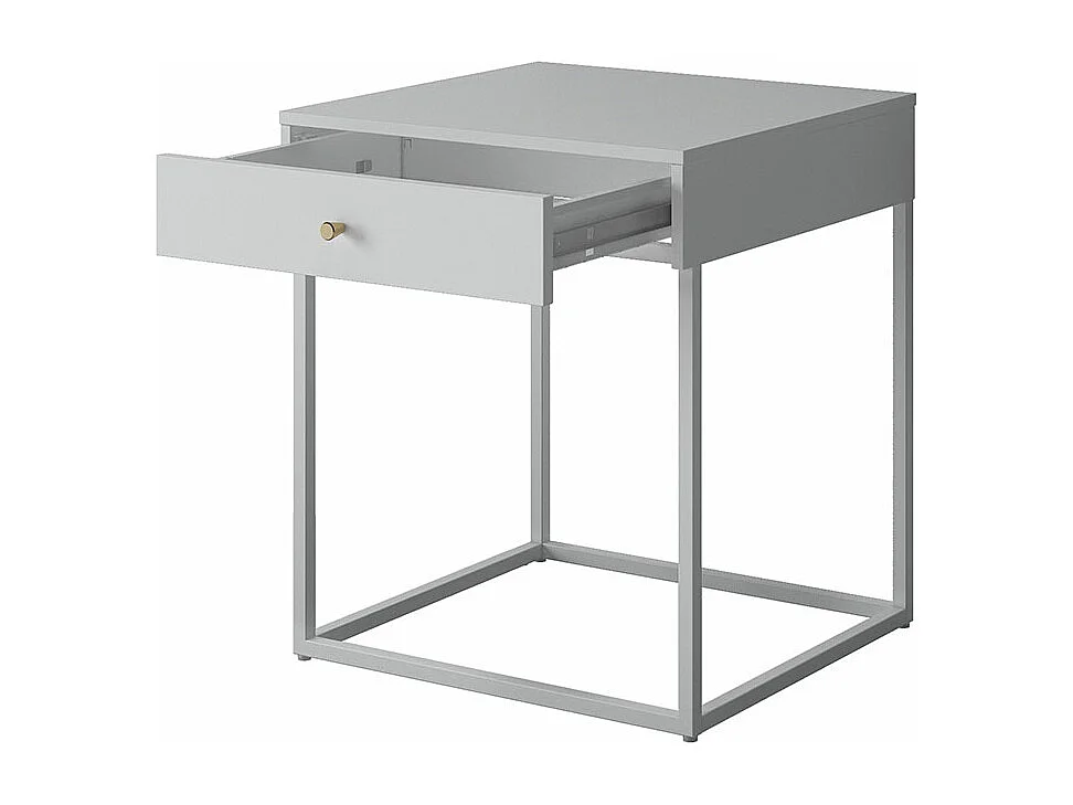 Pops table de nuit 1 tiroir blanc.