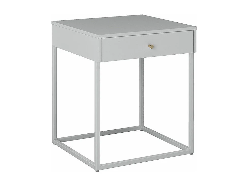 Pops table de nuit 1 tiroir blanc.