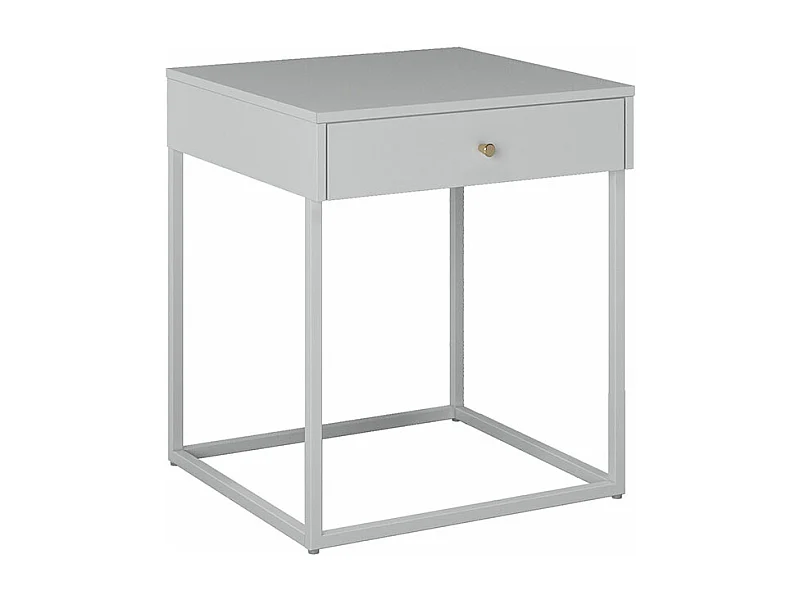 Comodino Pops con 1 cassetto bianco.