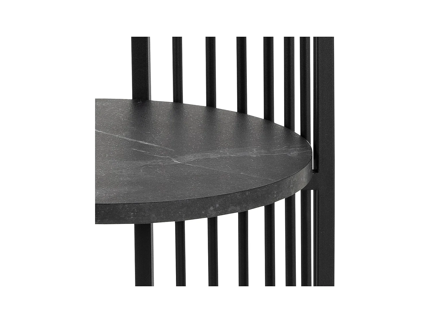 Strington table de nuit 1 étagère noire.