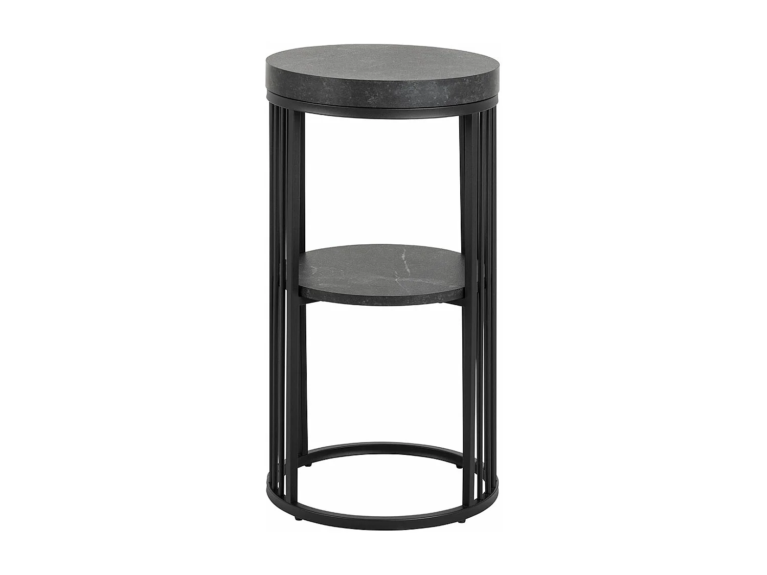 Strington table de nuit 1 étagère noire.