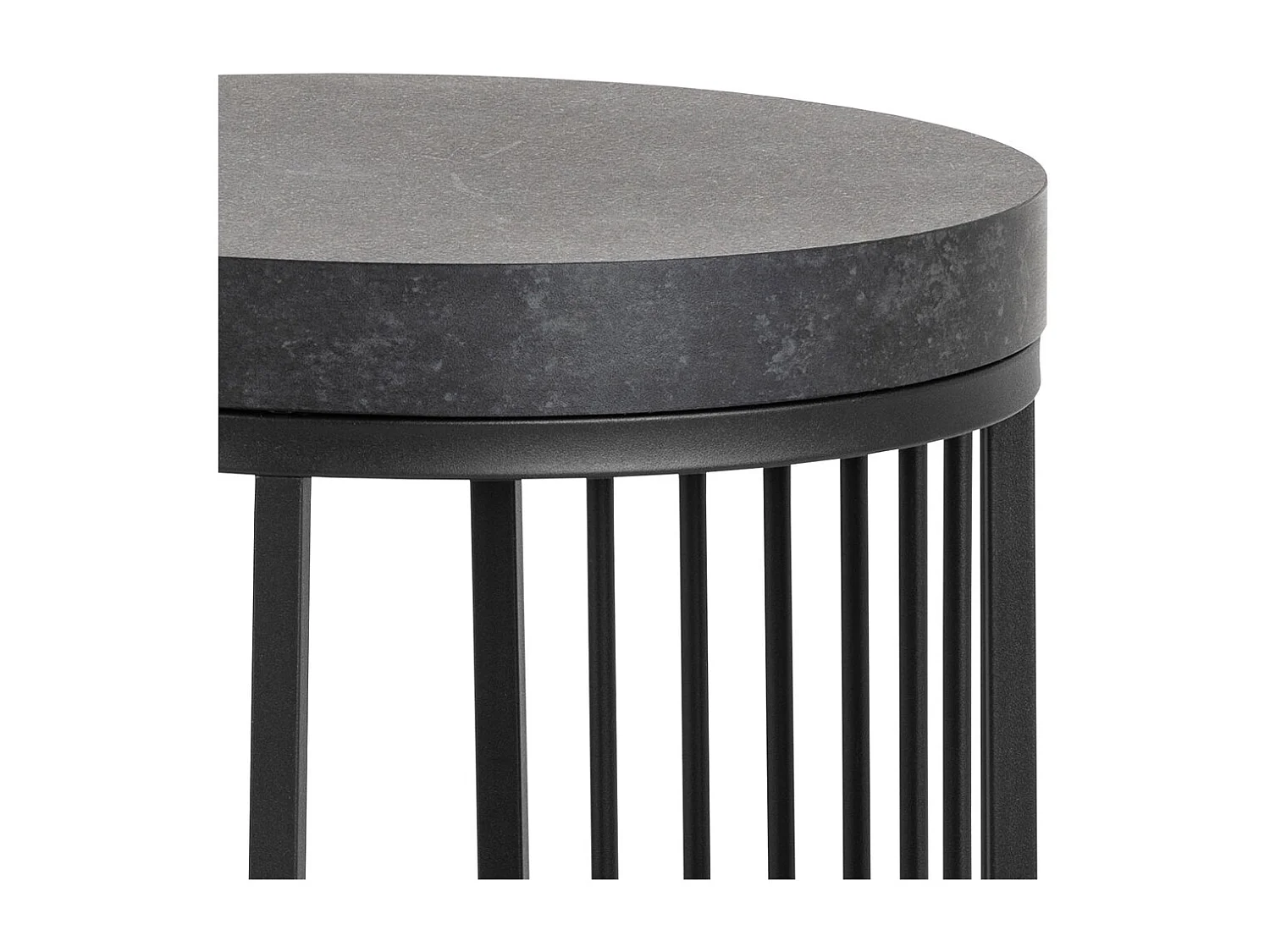 Strington table de nuit 1 étagère noire.