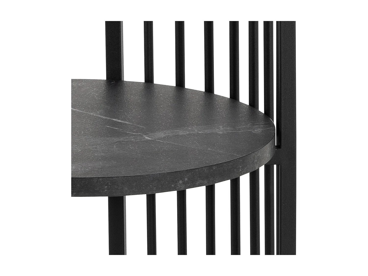 Strington table de nuit 1 étagère noire.