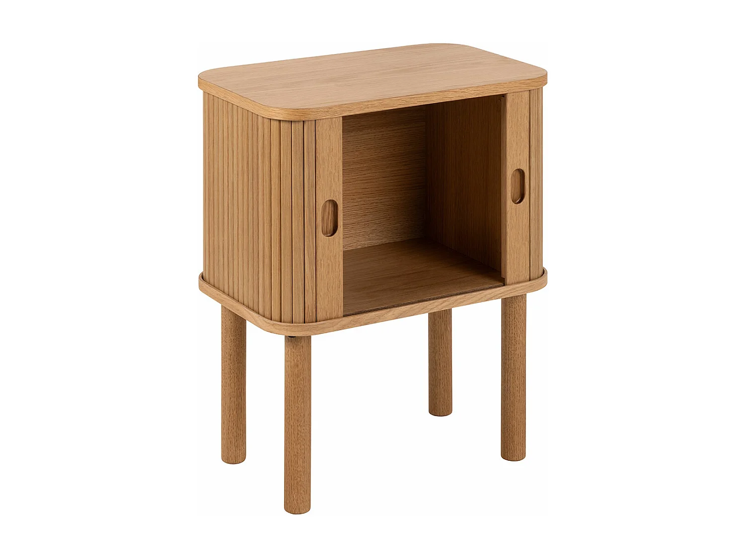 Langley table de nuit 2 portes nature.