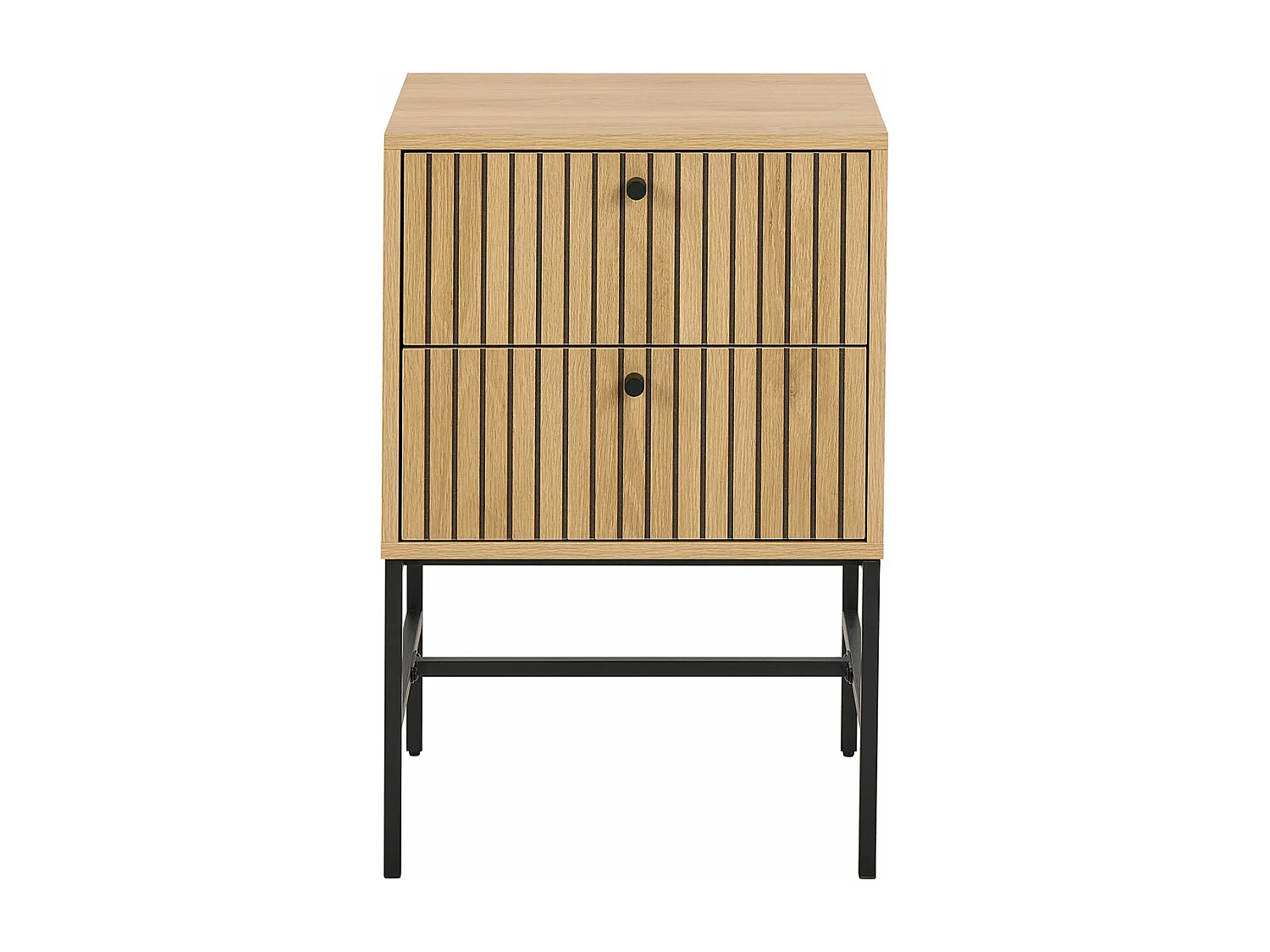 Dylan nachtkastje 2 lades natuur.