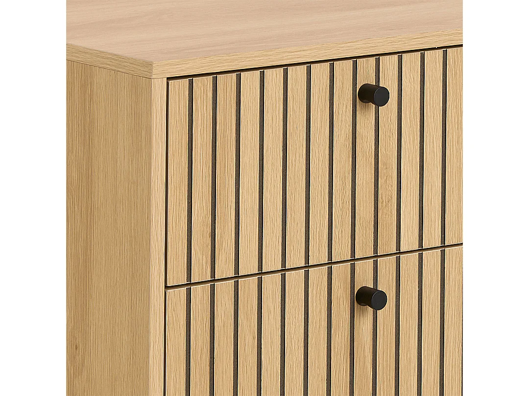 Dylan nachtkastje 2 lades natuur.