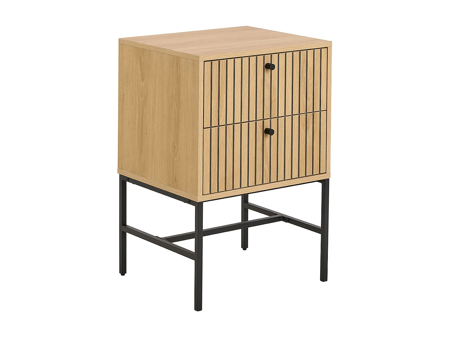 Dylan nachtkastje 2 lades natuur.