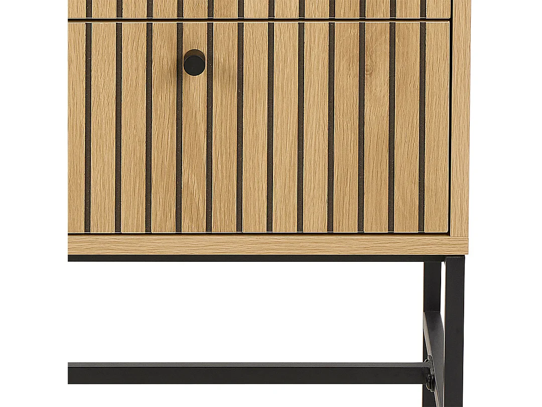 Dylan nachtkastje 2 lades natuur.