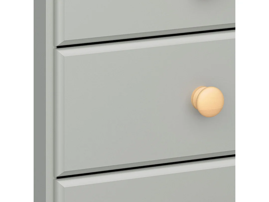 Nilon nachtkastje 2 stuks 3 laden grijs.