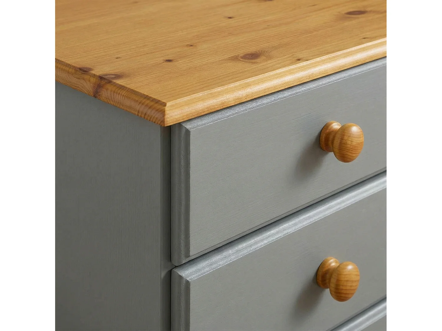 Nilon nachtkastje 2 stuks 3 laden grijs.