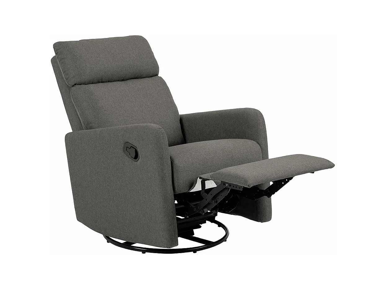 Liberty fauteuil recliner stof grijs.