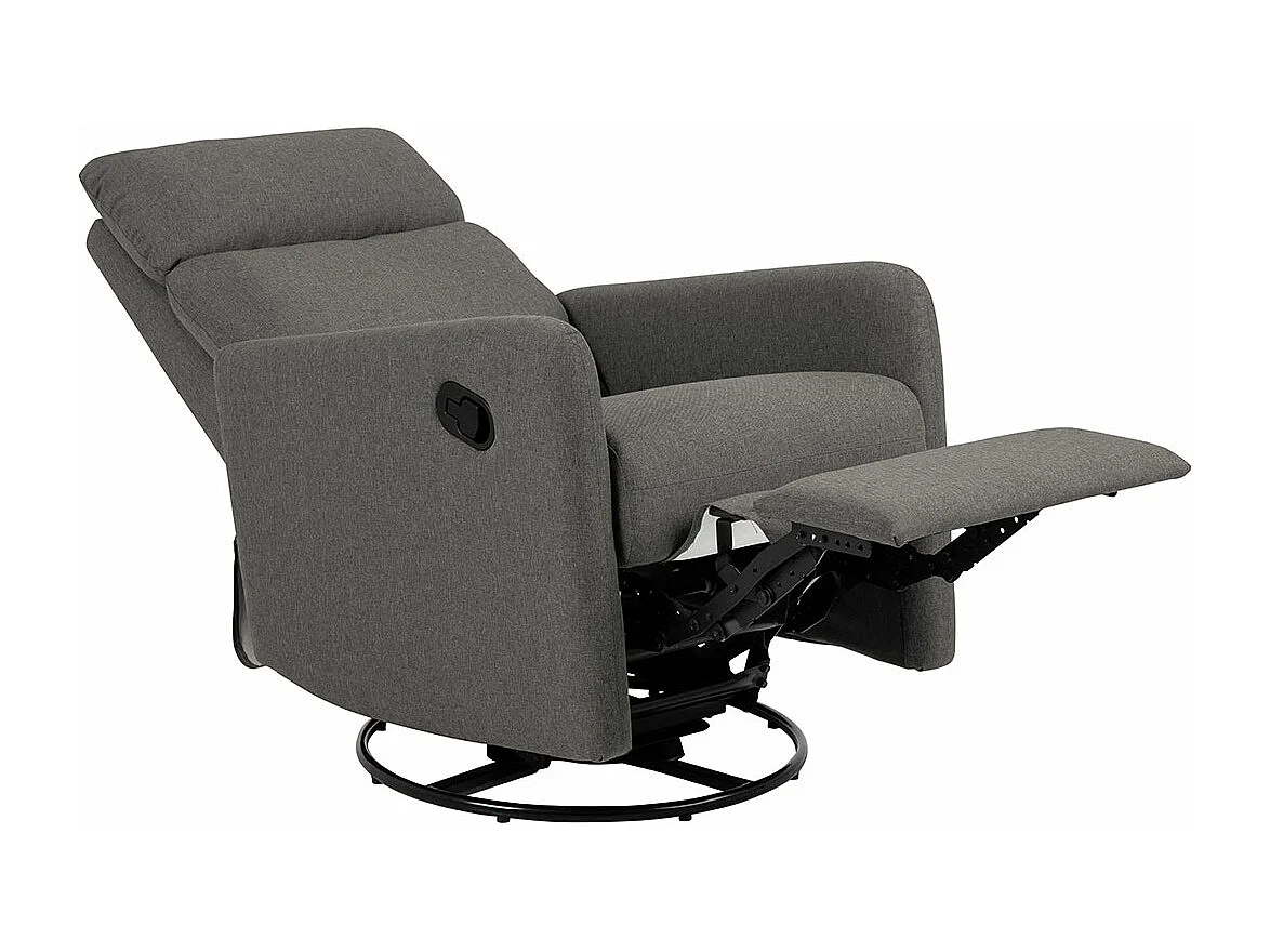 Mikkeli Sessel Recliner Stoff grau.