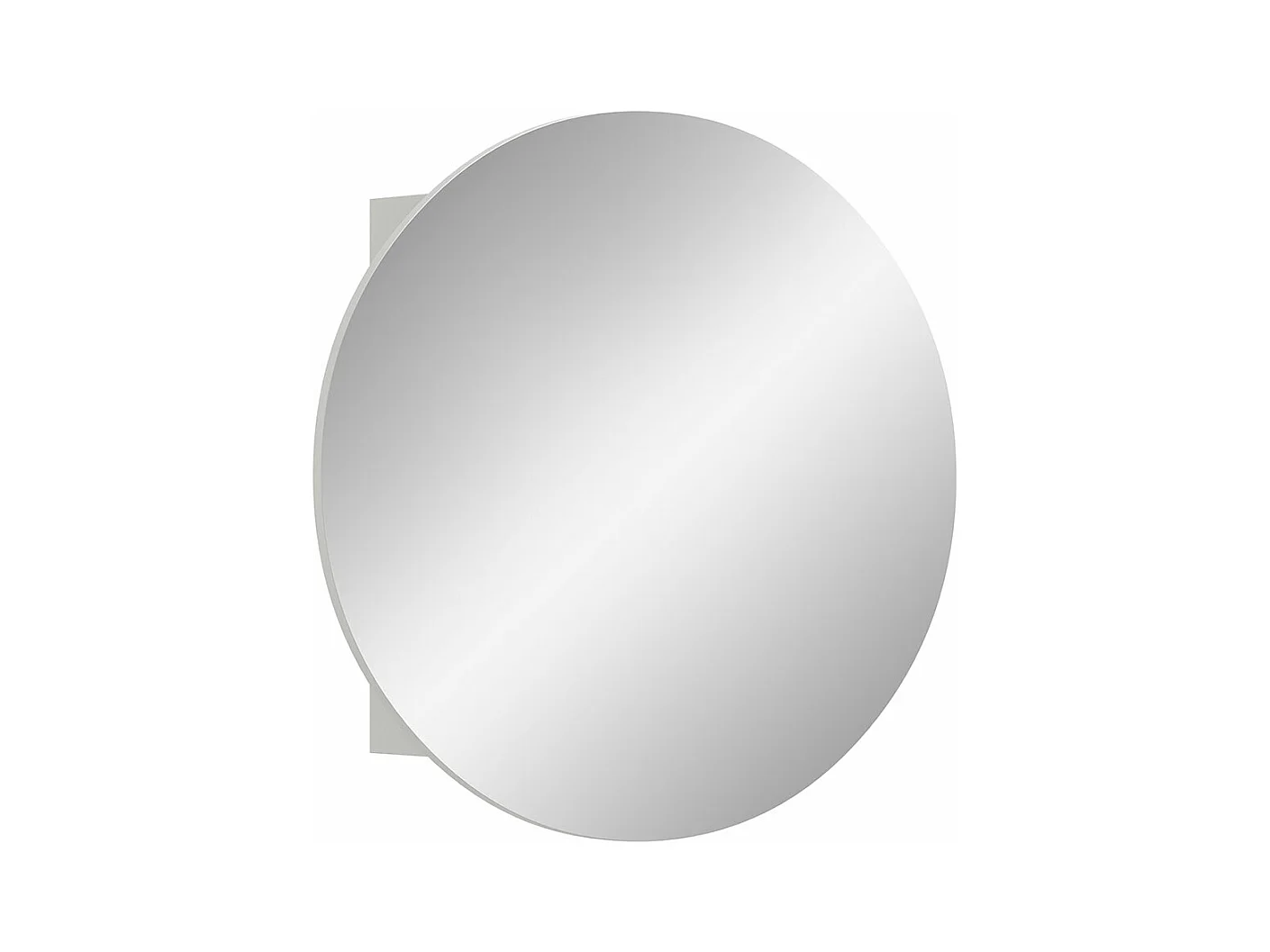 Riff armoir de salle de bain avec miroir Ø70 cm 1 porte blanc.