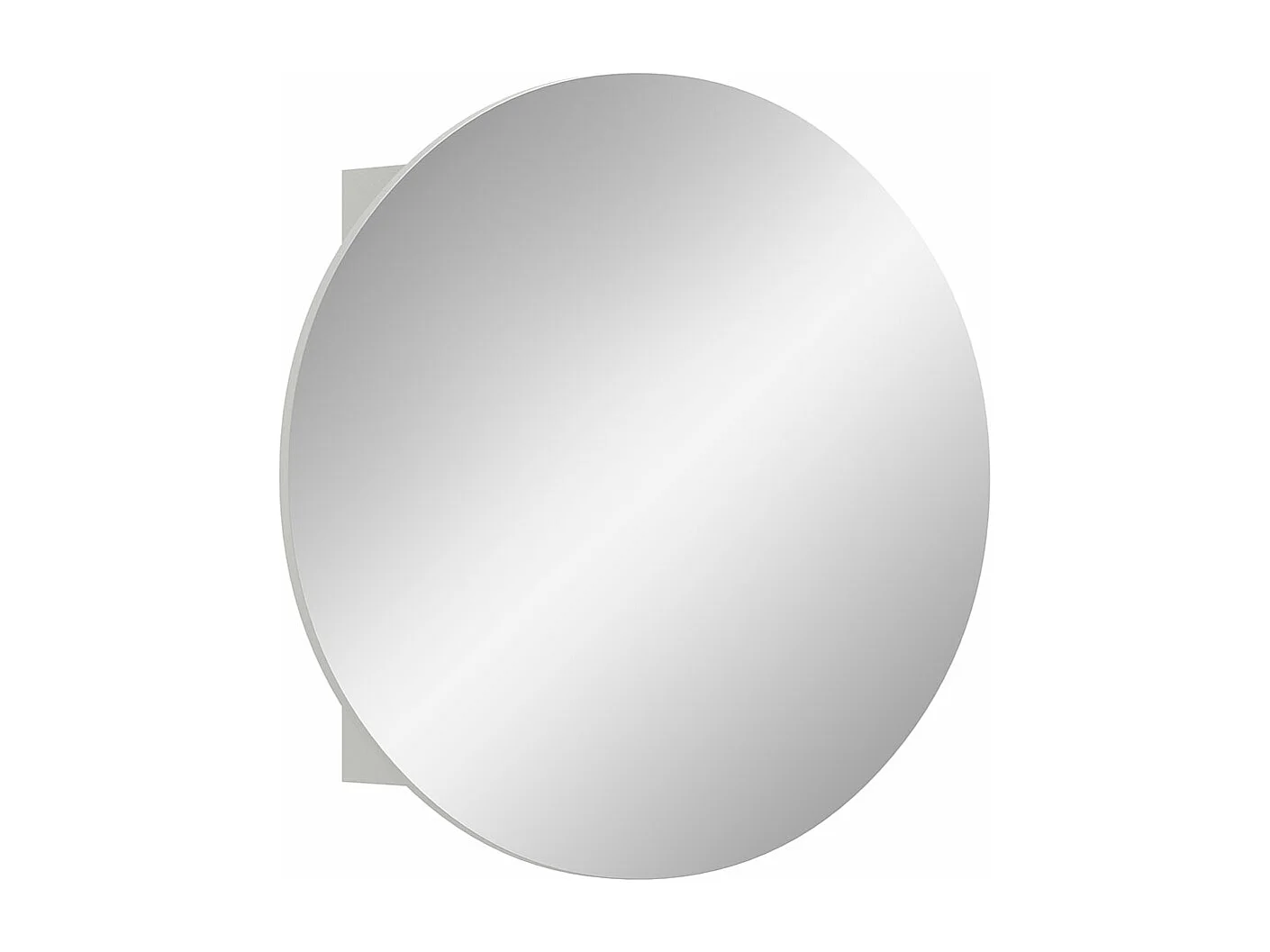 Mobiletto specchio da bagno Riff Ø70cm 1 anta bianco.