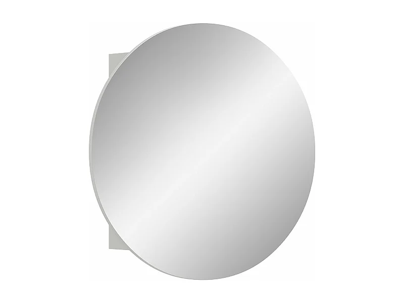 Riff spiegelkast Ø70 cm 1 deur wit.