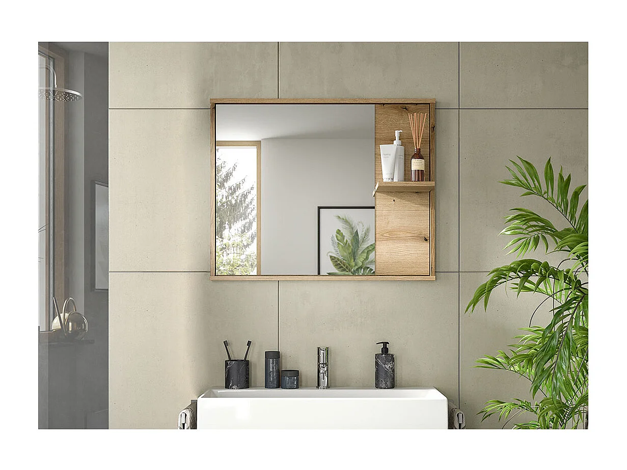 Zeno spiegel bad 1 plank eiken decor.