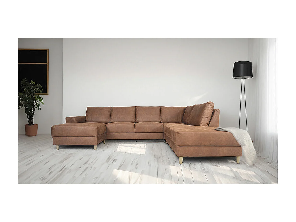 Nordic Ubank rechts gericht cognackleurig leer.