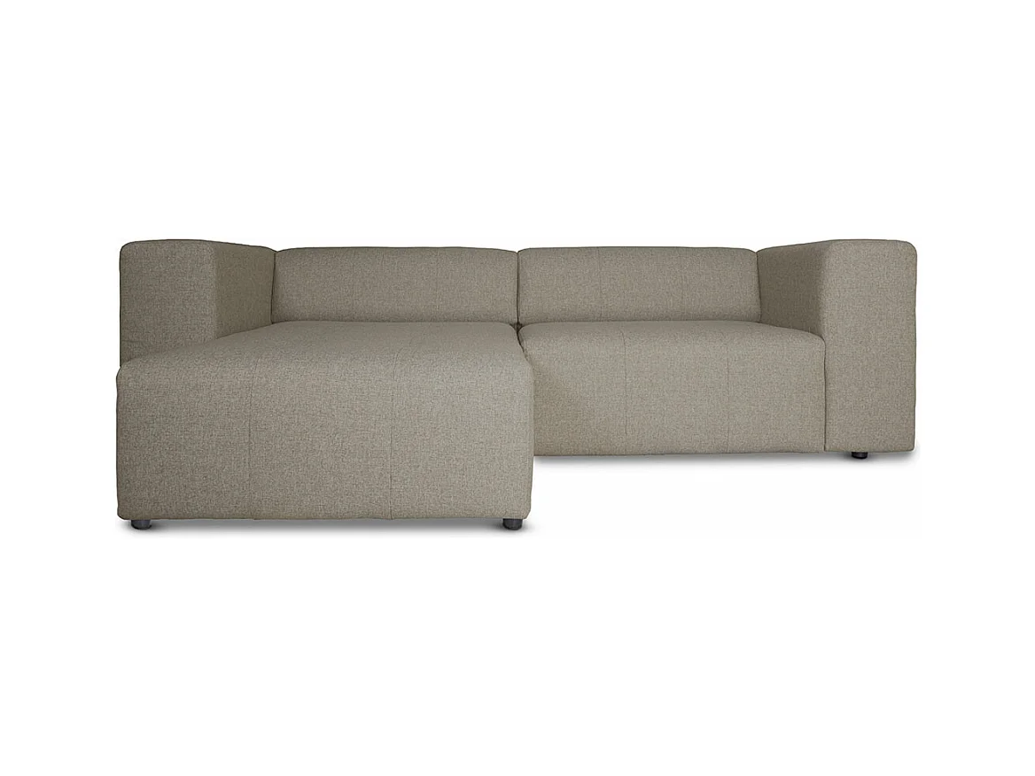 Heaven canapé avec chaise longue tourné vers la droite ou la gauche sable gris.
