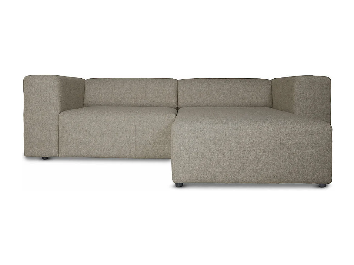 Heaven Sofa mit Chaiselong rechts oder links gewendet grau sandfarben.