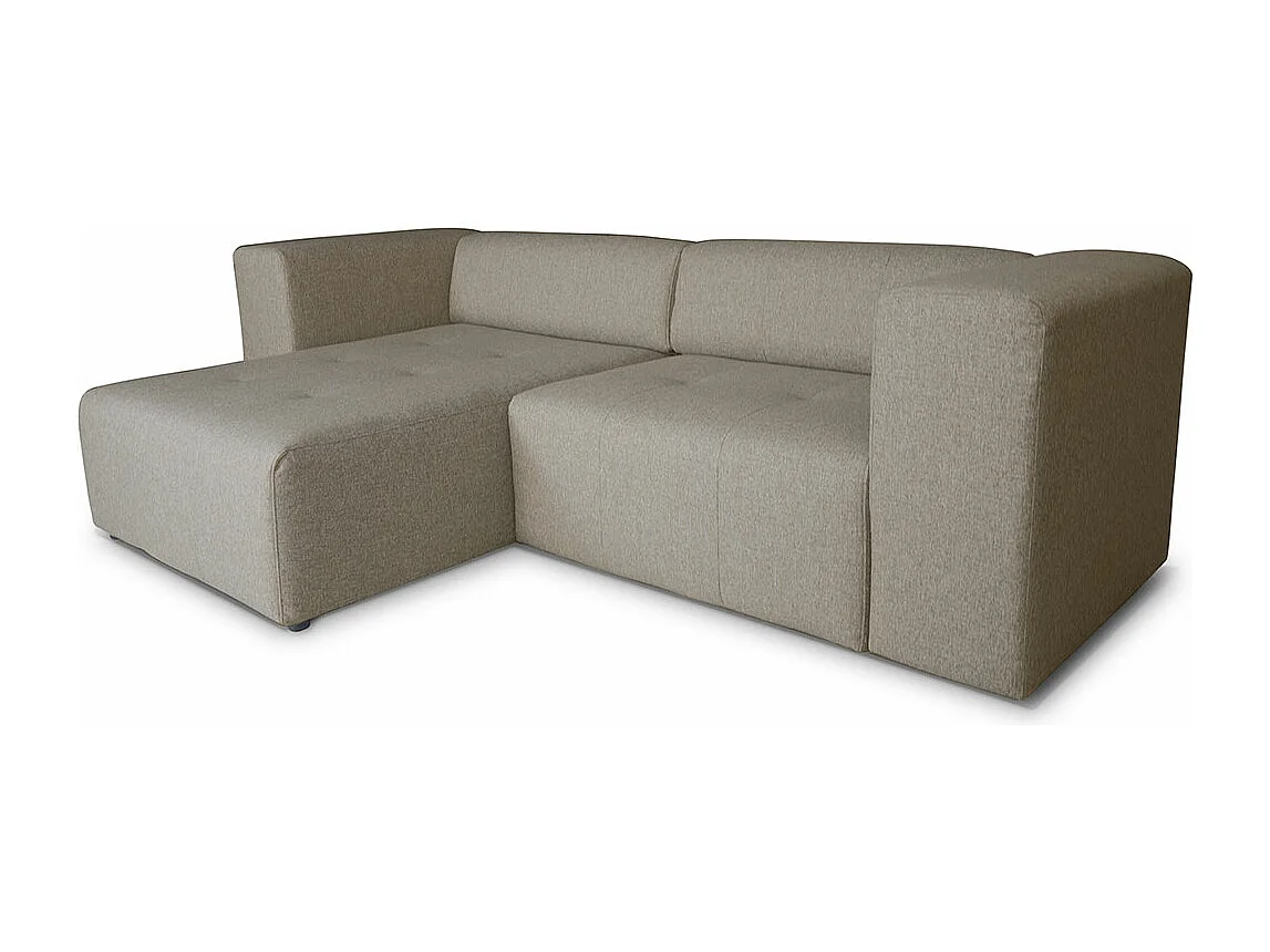 Heaven Sofa mit Chaiselong rechts oder links gewendet grau sandfarben.