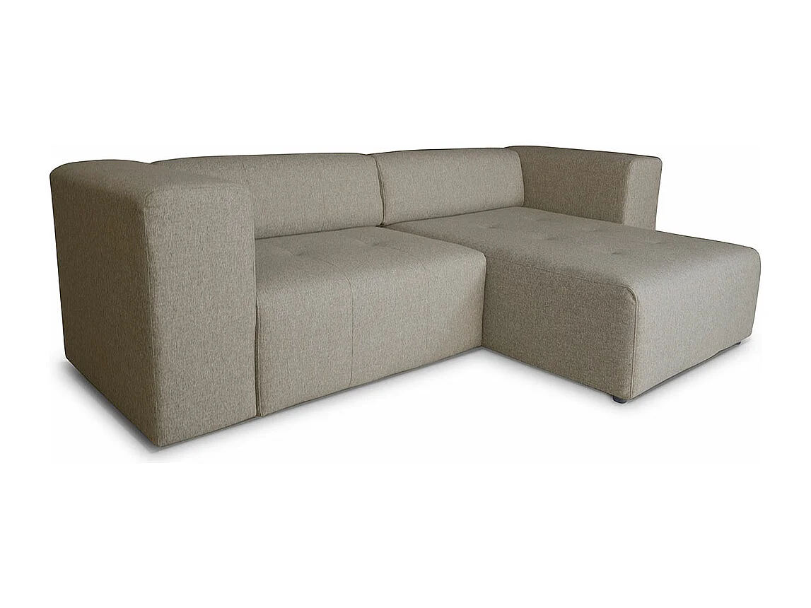 Heaven Sofa mit Chaiselong rechts oder links gewendet grau sandfarben.