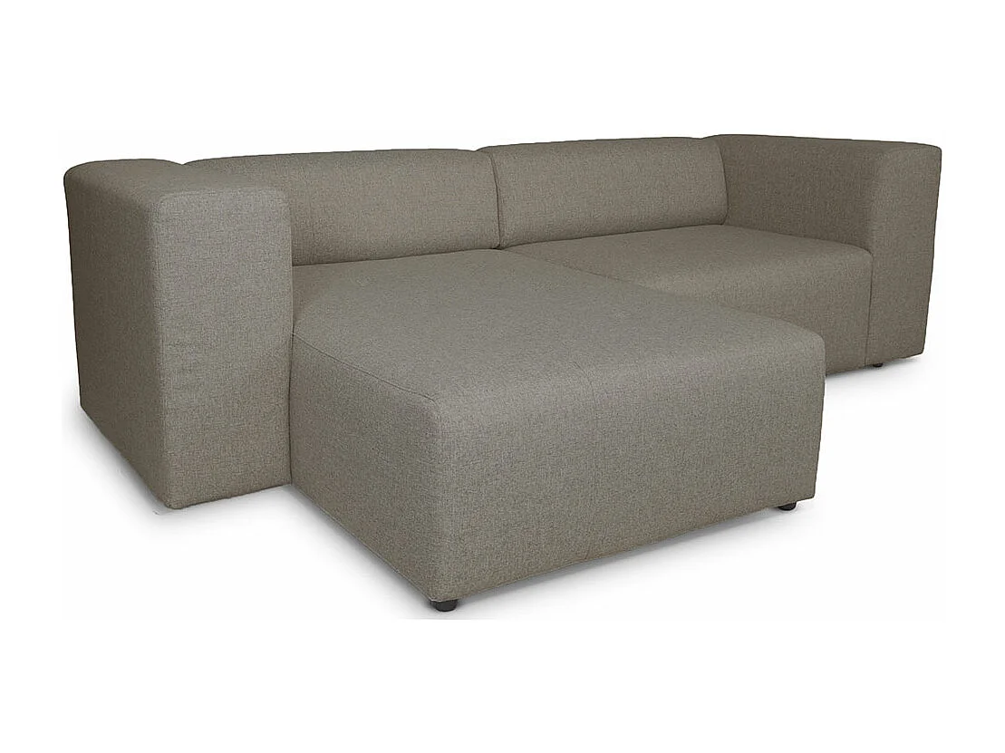 Heaven Sofa mit Chaiselong rechts oder links gewendet grau sandfarben.