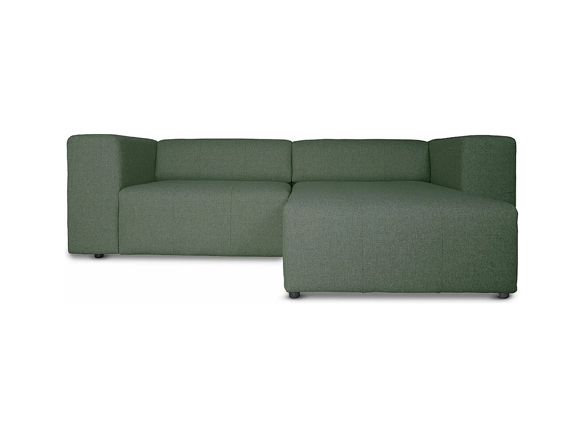 Heaven canapé avec chaise longue tourné vers la droite ou la gauche vert.