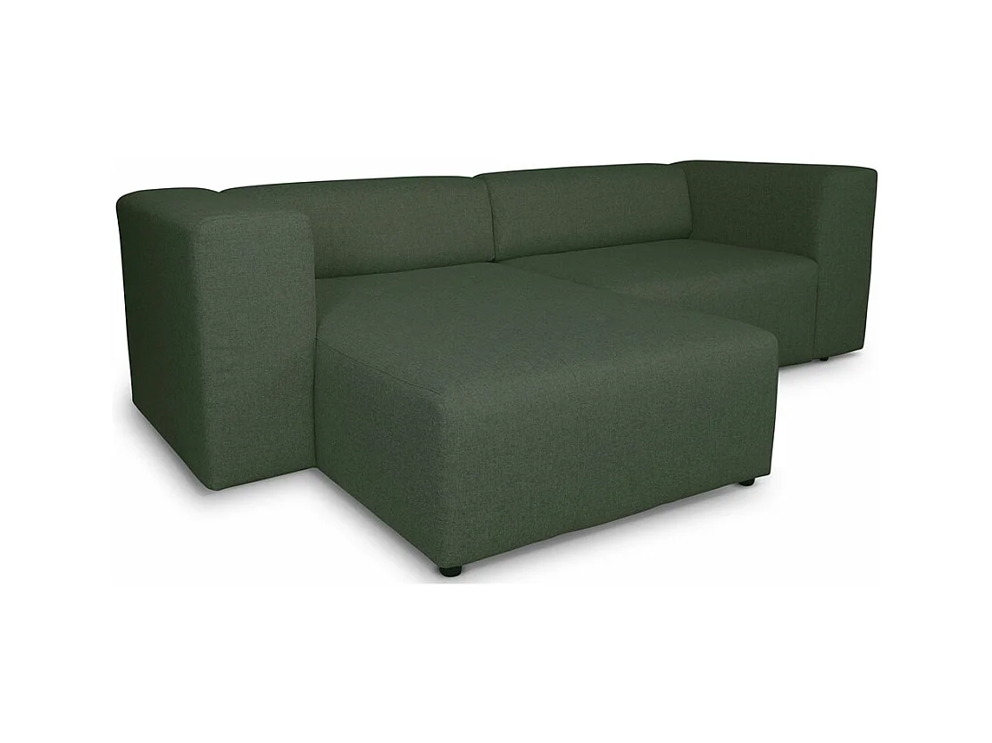 Heaven canapé avec chaise longue tourné vers la droite ou la gauche vert.