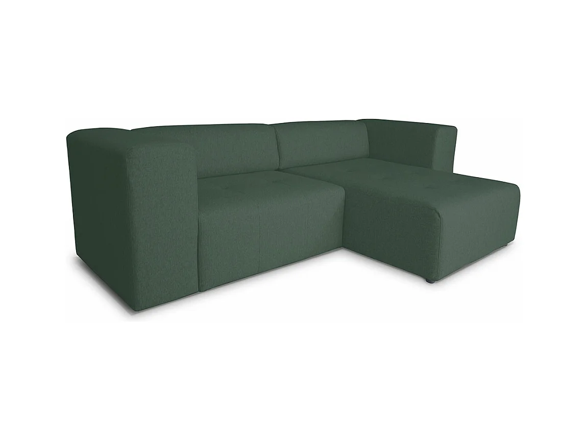 Heaven canapé avec chaise longue tourné vers la droite ou la gauche vert.