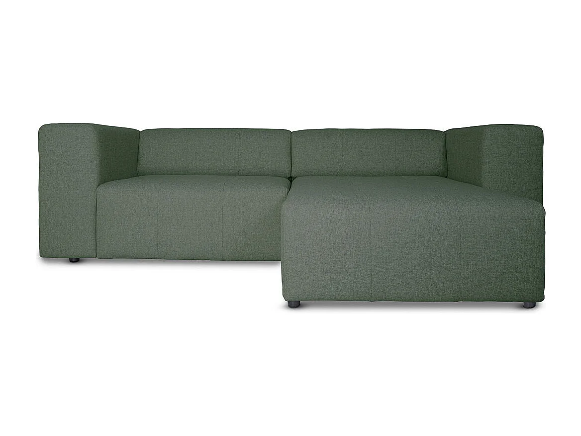 Heaven canapé avec chaise longue tourné vers la droite ou la gauche vert.