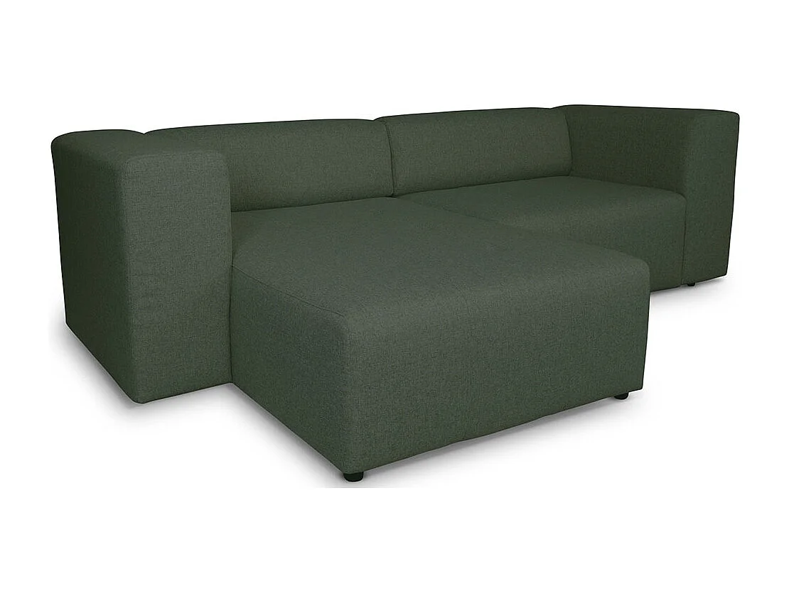 Heaven canapé avec chaise longue tourné vers la droite ou la gauche vert.