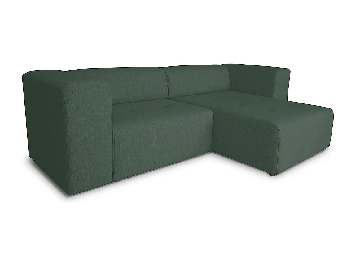 Heaven canapé avec chaise longue tourné vers la droite ou la gauche vert.