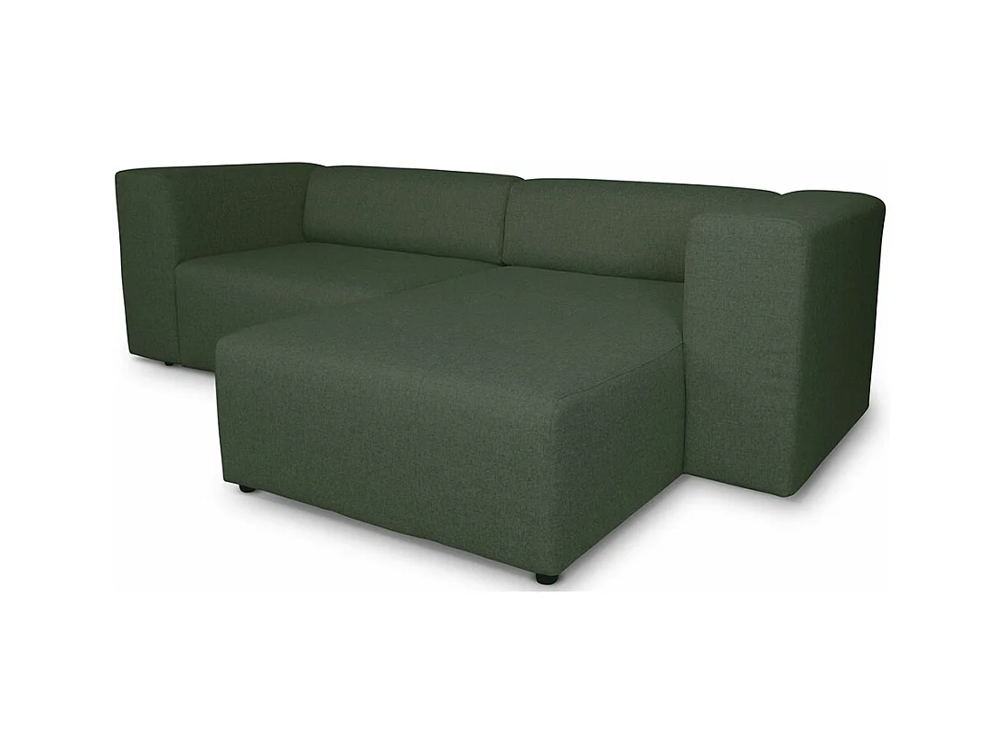 Heaven canapé avec chaise longue tourné vers la droite ou la gauche vert.