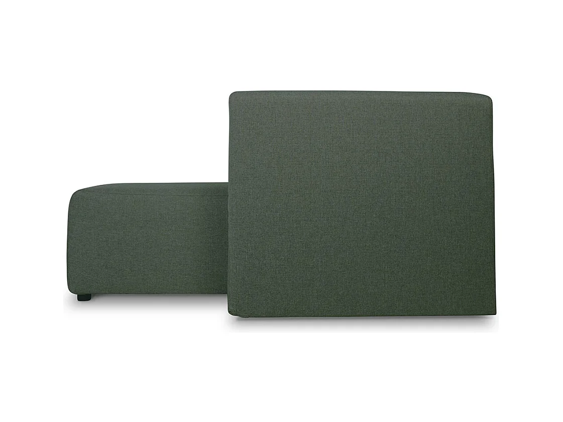 Heaven canapé avec chaise longue tourné vers la droite ou la gauche vert.