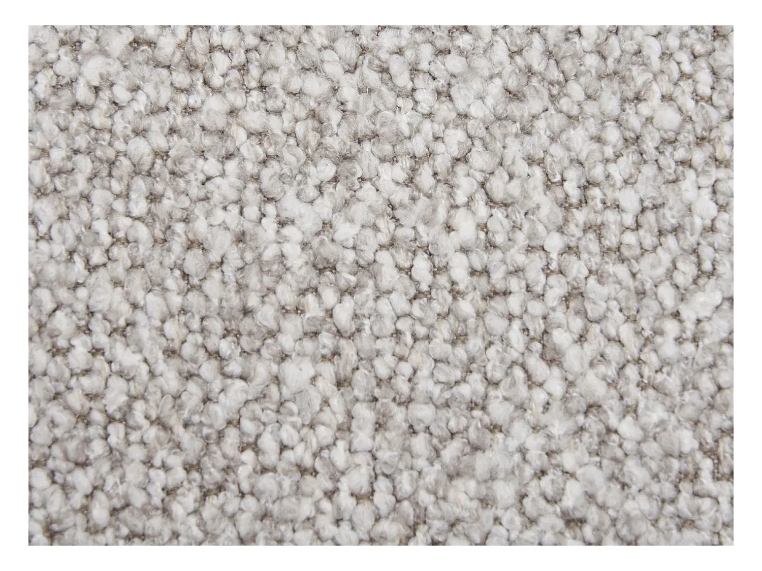 Canapé d’angle SALVADOR – Tissu bouclé gris clair-angle droit