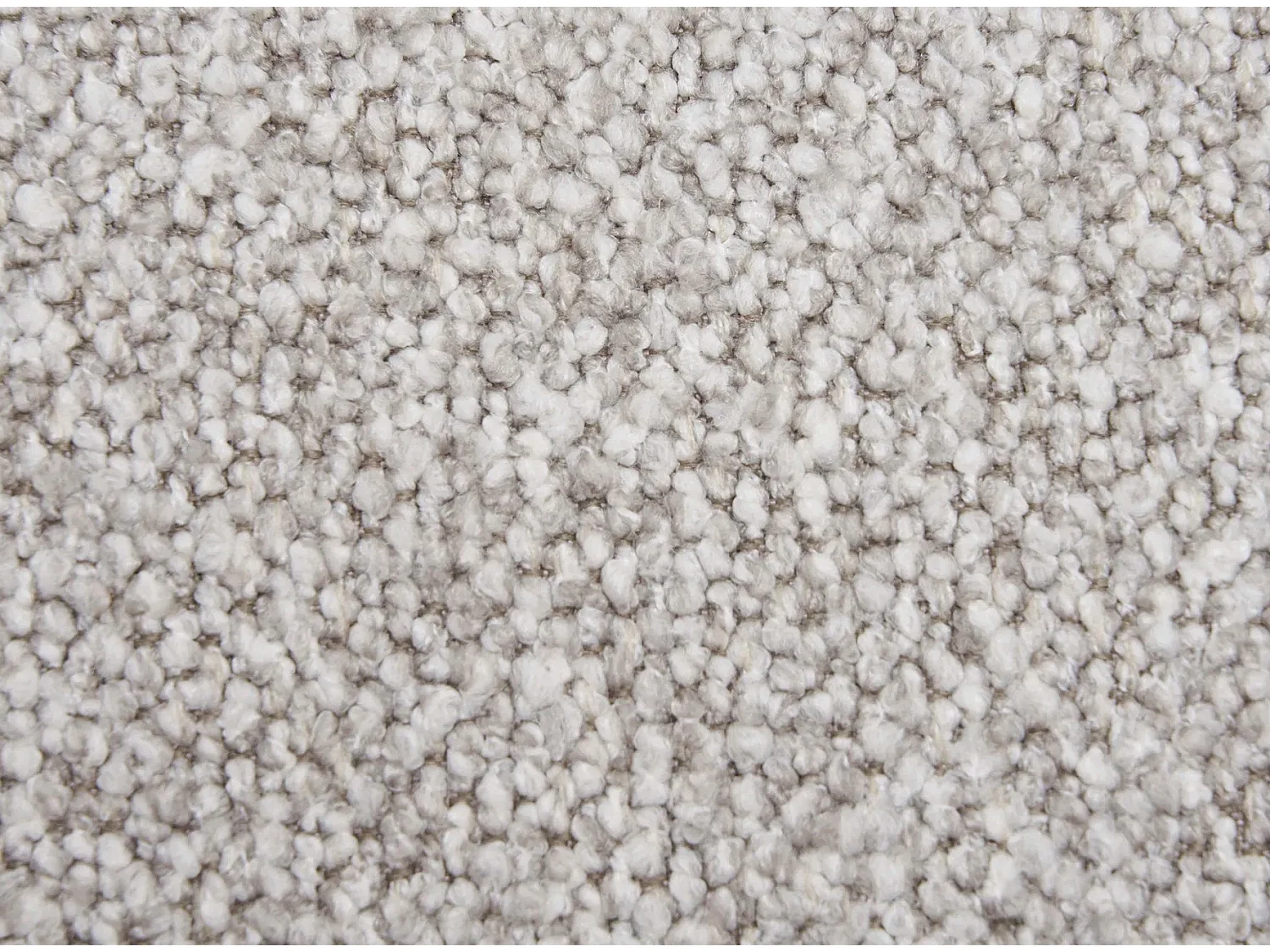 Canapé d’angle SALVADOR – Tissu bouclé gris clair-angle droit