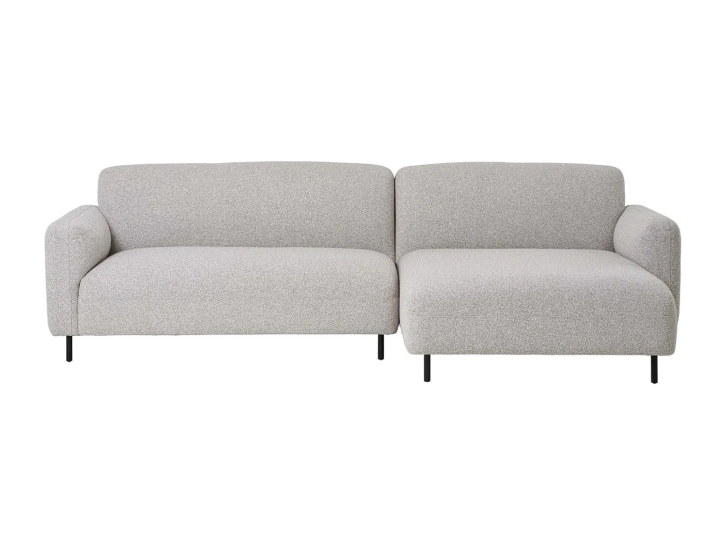 Salvador Sofa Rechtsdrehend hellgrau.