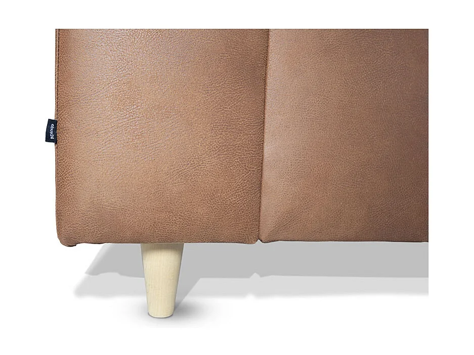 Nordic canapé en U tourné vers la gauche couleurcognac cuir.