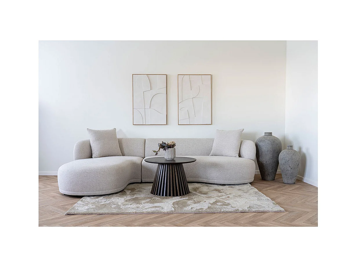 Canapé d’angle 6 places KINGSTON – Confort ultime-Beige clair-angle gauche