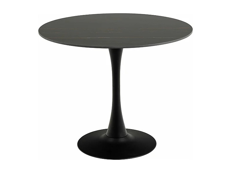 Kingston eetkamertafel 90x90cm zwart.